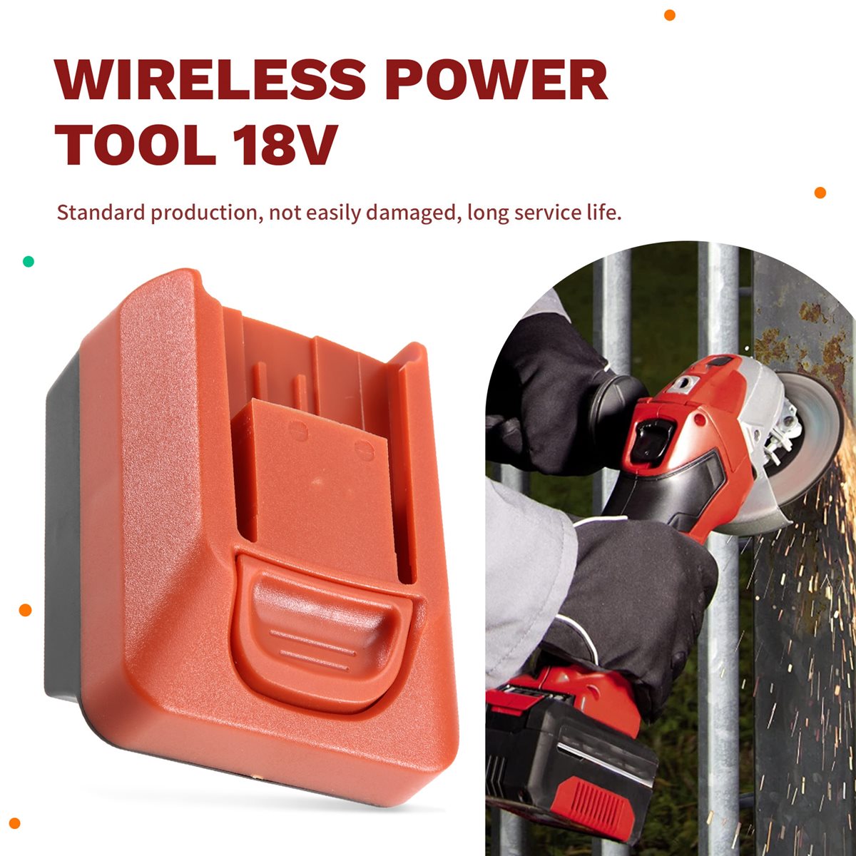 Power Tools Einhell - DT81 Upgraded Battery Adapter Converter for