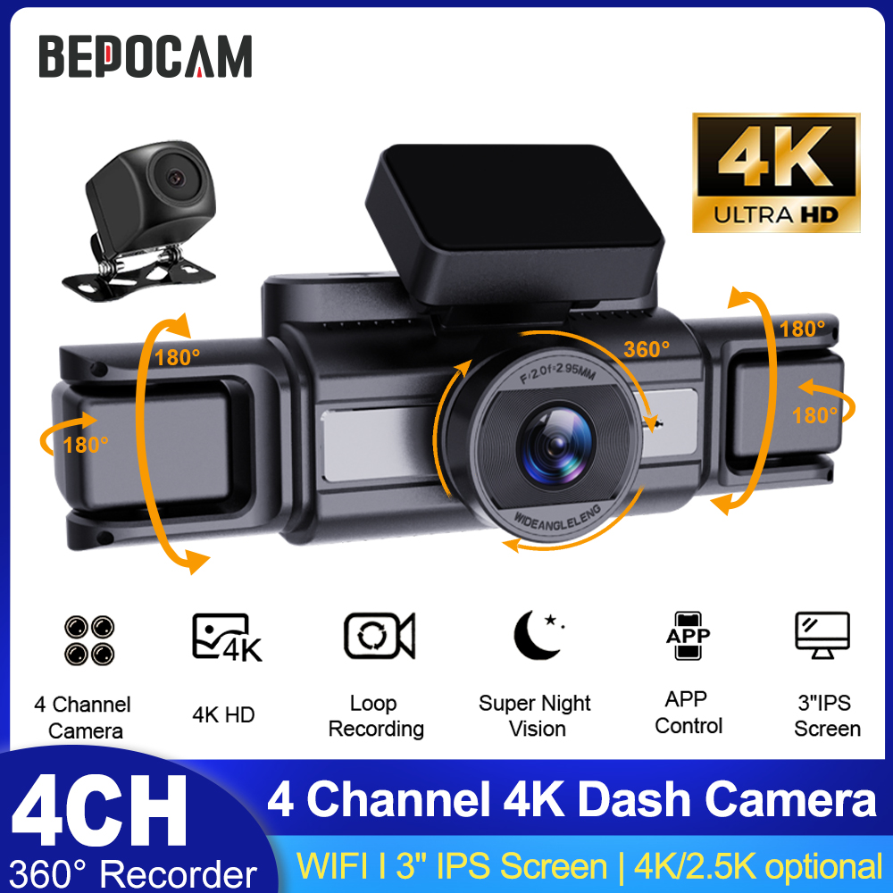 Power Tools China - BEPOCAM 4CH 4K Dash Camera for