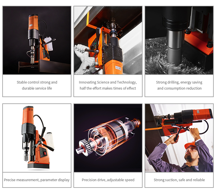Power Tools Used In Construction - Drilling Machine with Magnetic Base 220V
