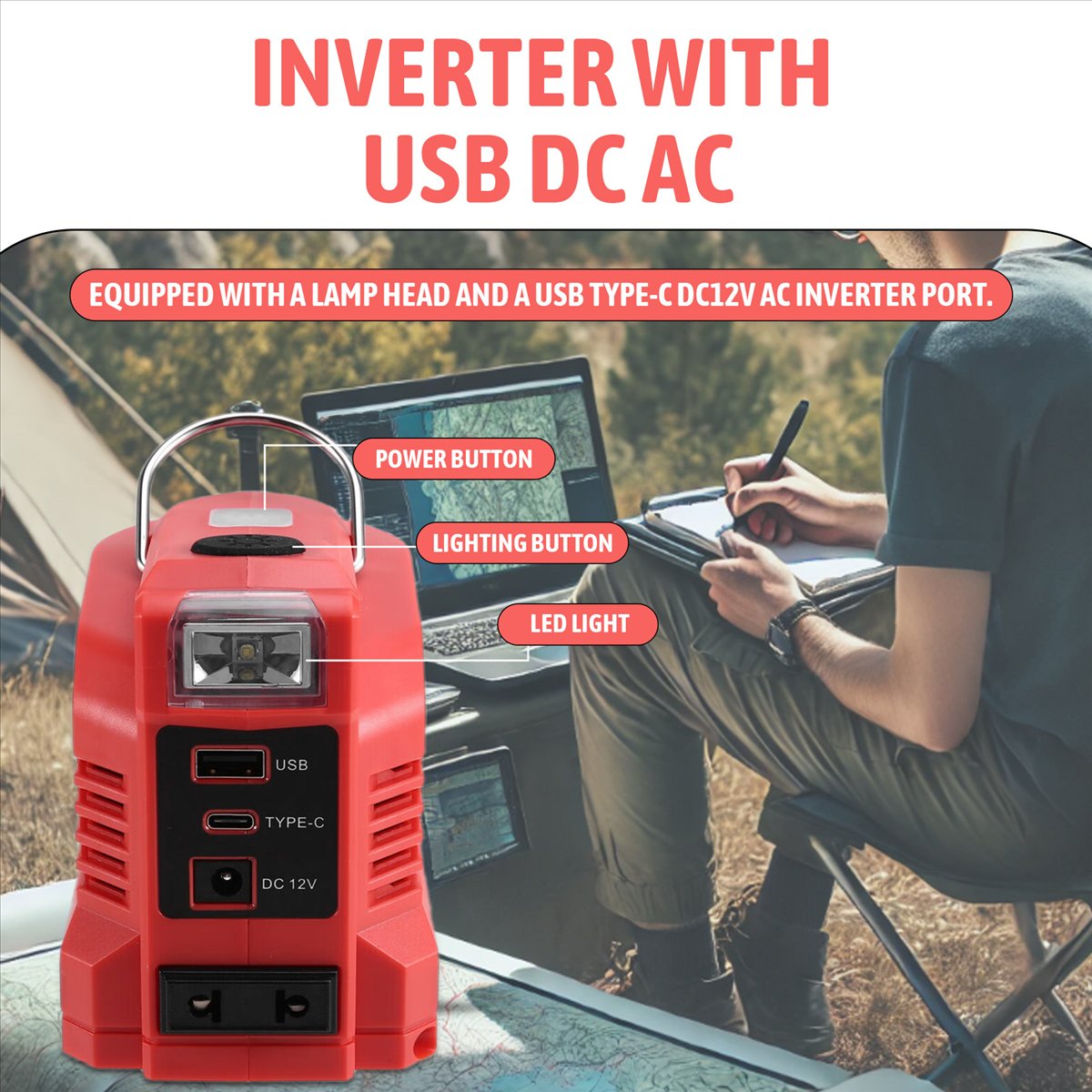 Power Tools Einhell - DT81 Inverter Converter 220W Power Inverter