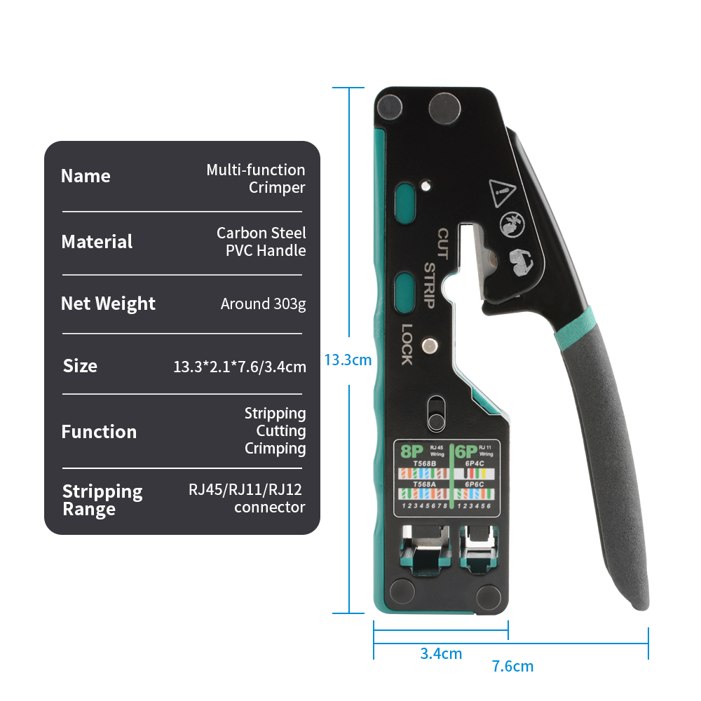 RJ12/11 Crimper Plier RJ45 Cri - Power Tools China review and price