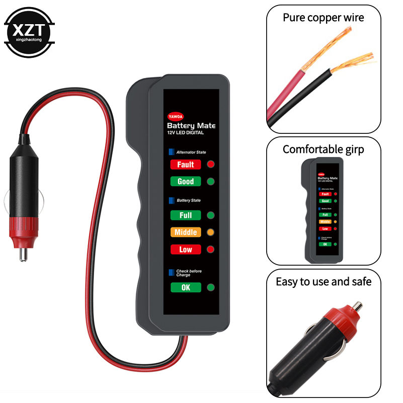 Car Battery Tester 6 LED Displ - Power Tools China review and price