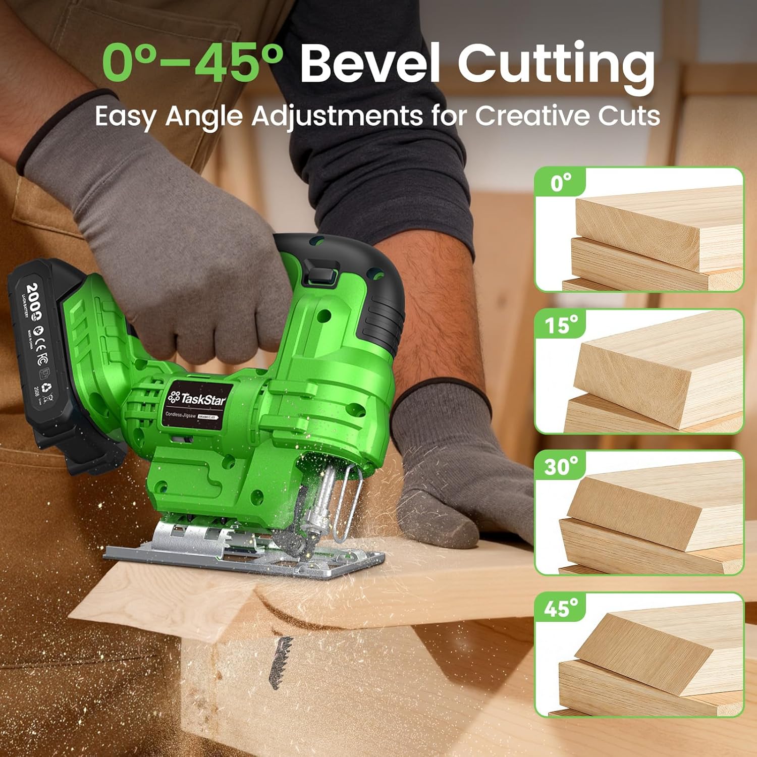 Taskstar Cordless Jig Saw Tool - Jigsaw Orbital Blade review and price